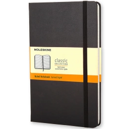 Classic Hard Cover Notebook Large Black